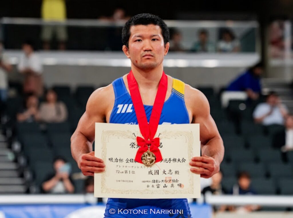 成國大志選手_2025年明治杯全日本選抜選手権 男子グレコローマン72kg級優勝2